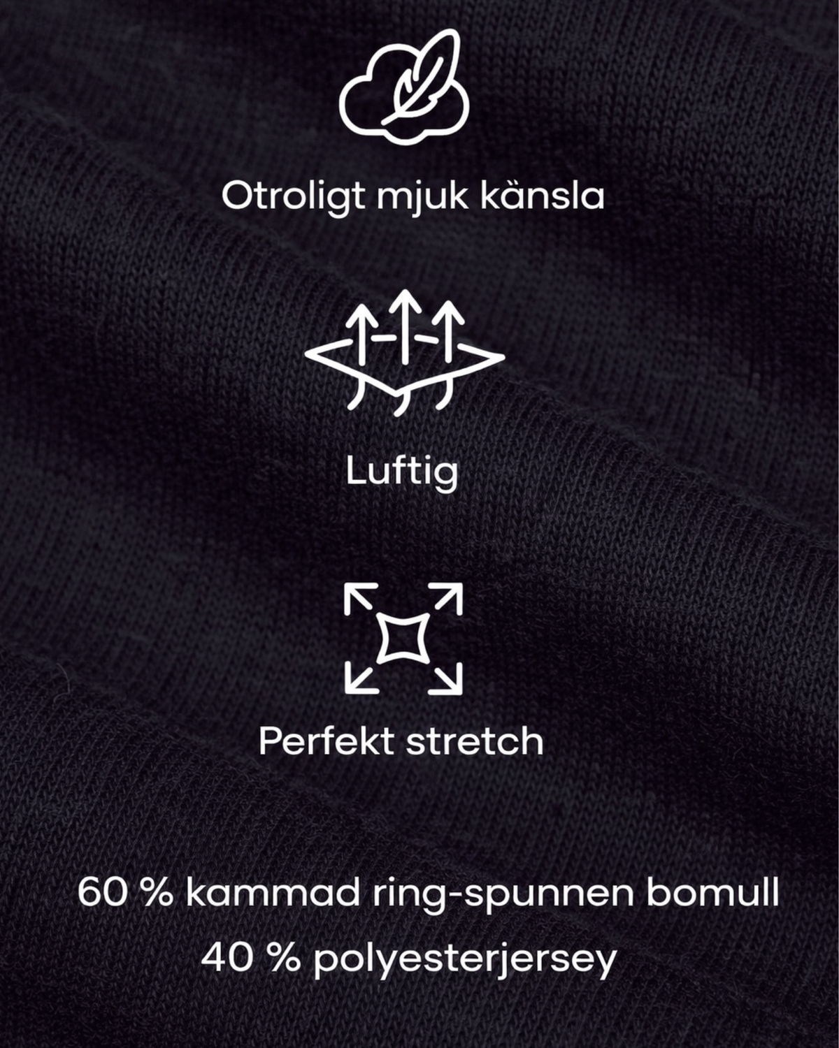 T-shirt der skjuler maven - Sort (10-pak)