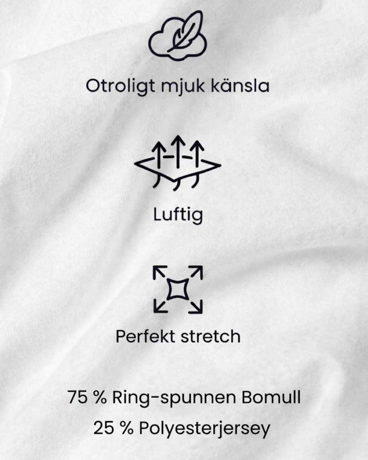 T-shirt med perfekt pasform - beige
