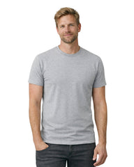 T-shirt med perfekt pasform – lysegrå