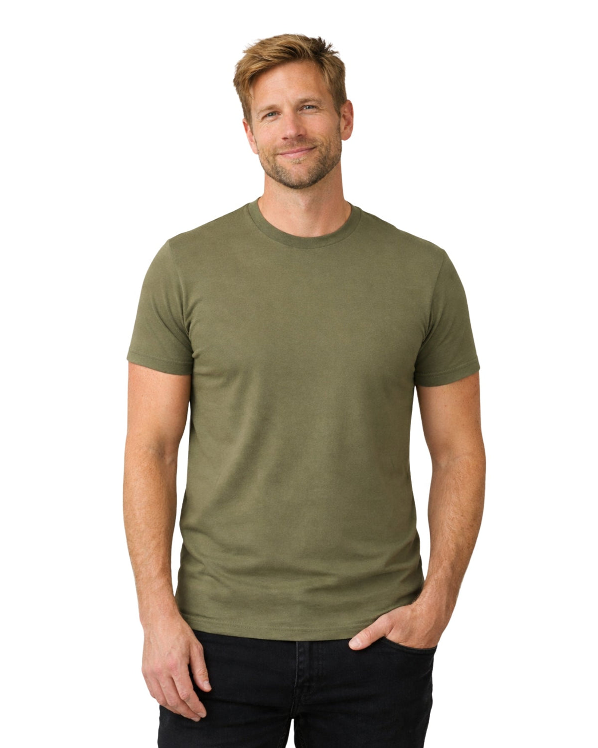 T-shirt med perfekt pasform – grøn
