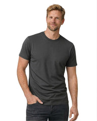 T-shirt med perfekt pasform – grå