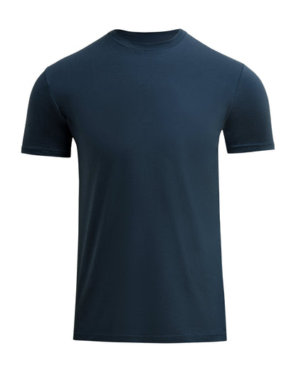 T-shirt Som Skjuler Maven - Marineblå