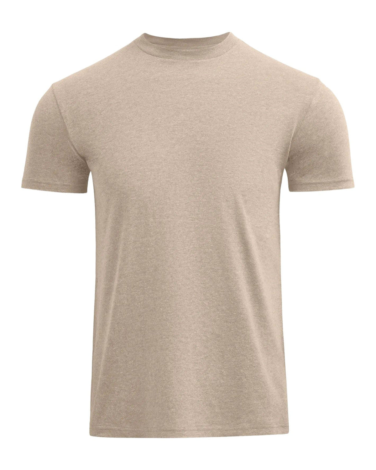 T-shirt med perfekt pasform - beige