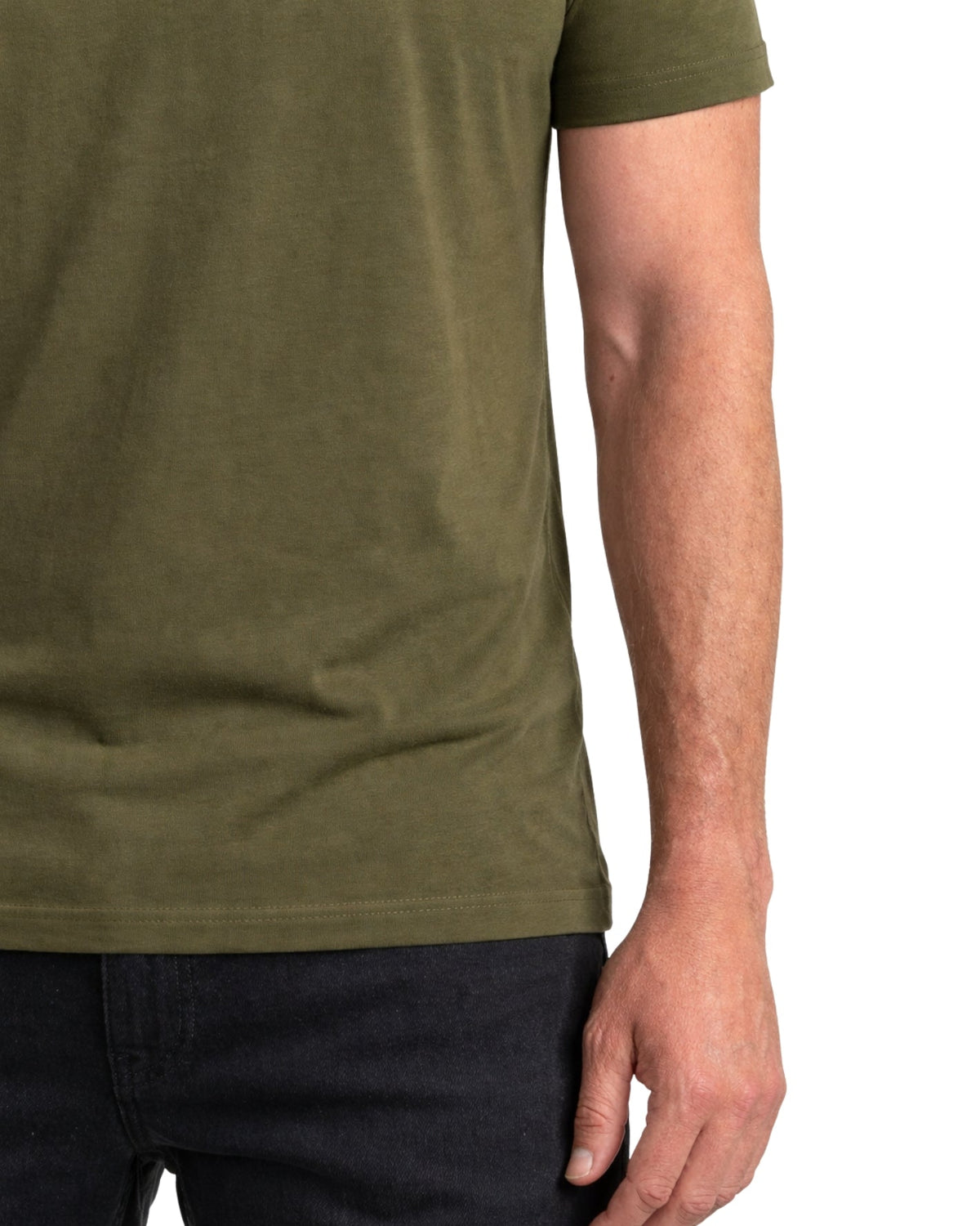 T-shirt med perfekt pasform – grøn
