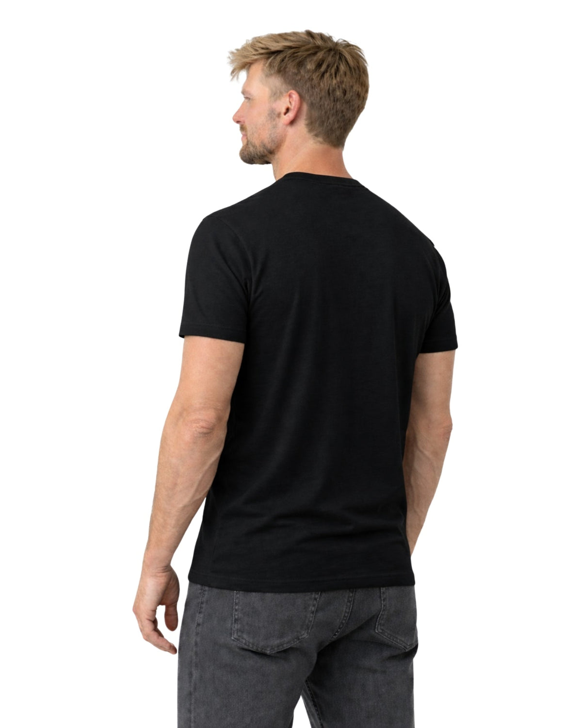 T-shirt med perfekt pasform - sort