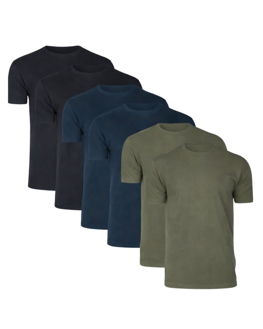T-shirt, der skjuler maven (6-pak)