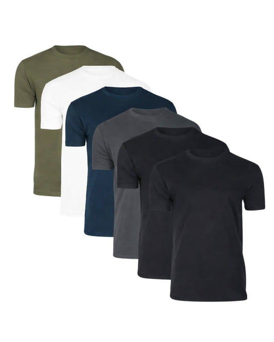 T-shirt med perfekt pasform (6-pak)