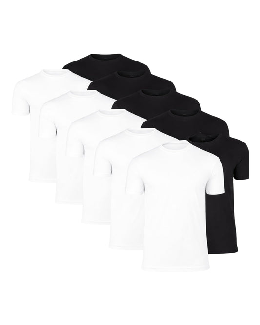 T-shirt med perfekt pasform (10-pakning)