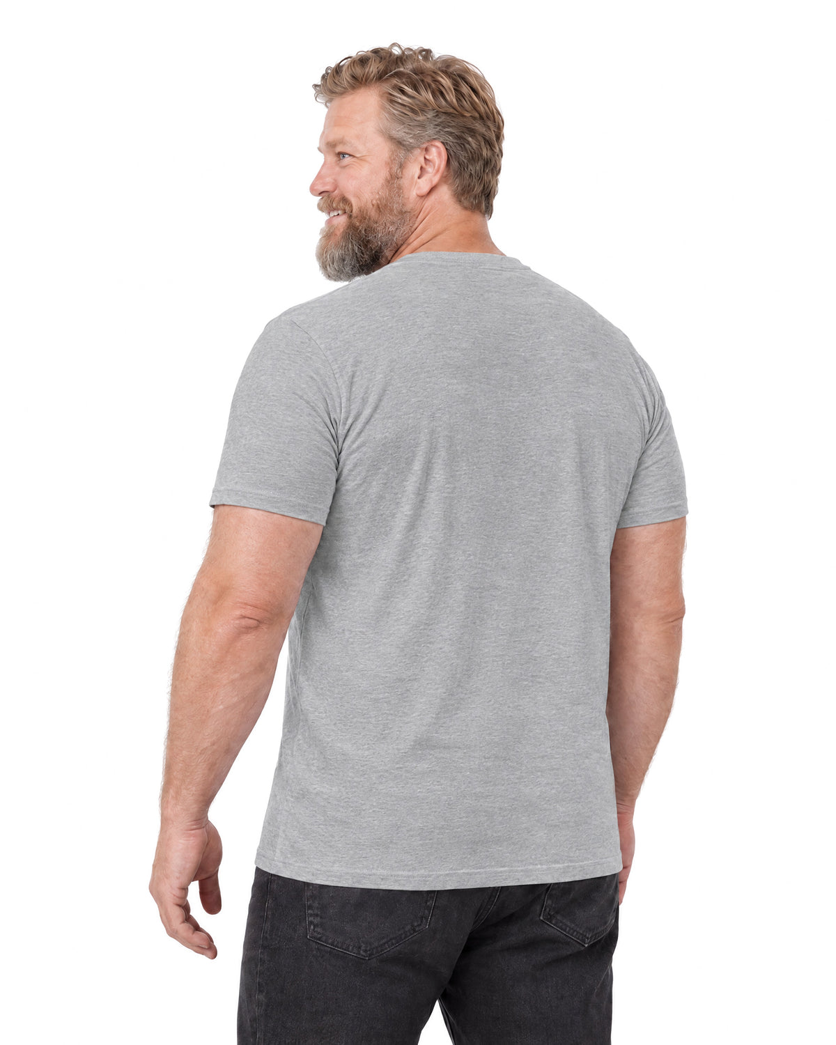T-shirt der skjuler maven - Lysegrå