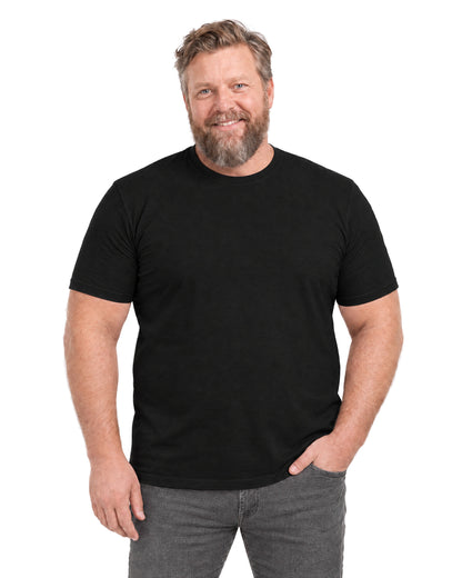 T-shirt der skjuler maven - Sort