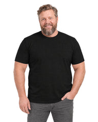 T-shirt der skjuler maven - Sort