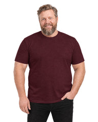 T-shirt Som Skjuler Maven - Vinrød