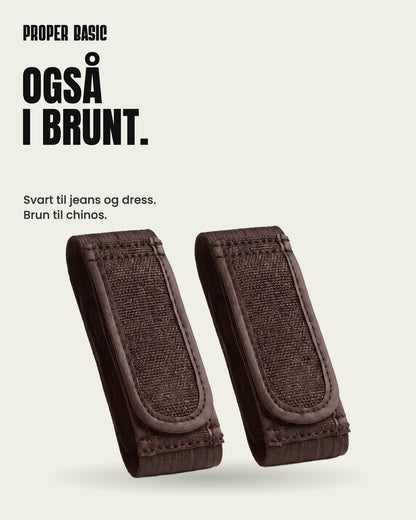Proper Basic Beltestroppen i brunt, ett par
