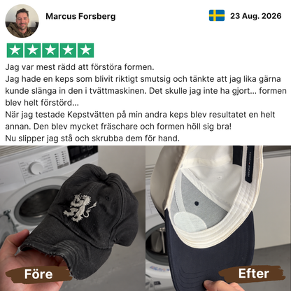 Kasketvasker - (Formholder + Premium vaskepose)